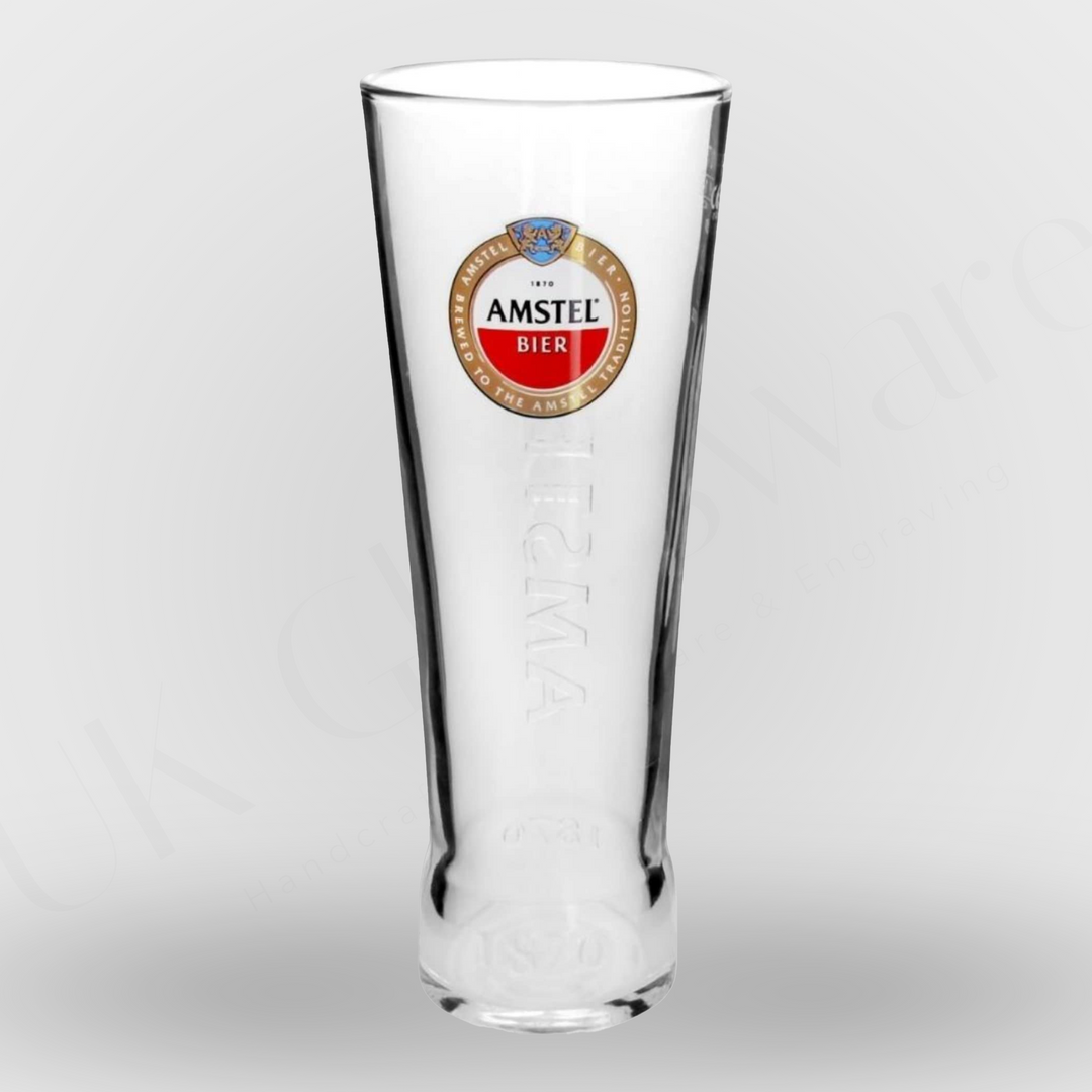 Amstel Pint Glass - 20oz Beer Glass