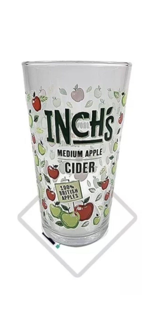 1 x nucleated inch’s pint apple cider glass