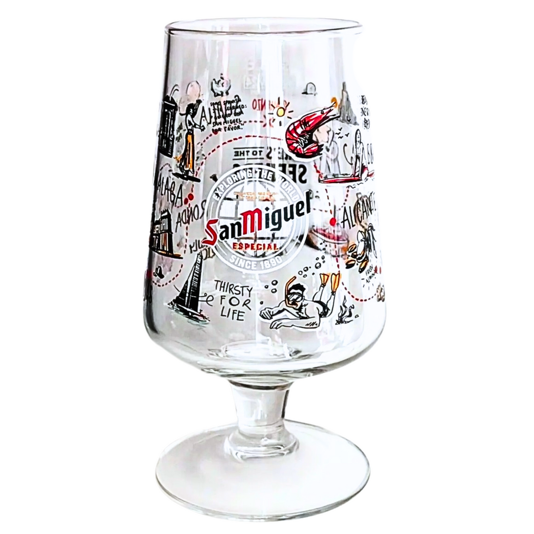 San Miguel limited edition nucleated 20oz pint glass