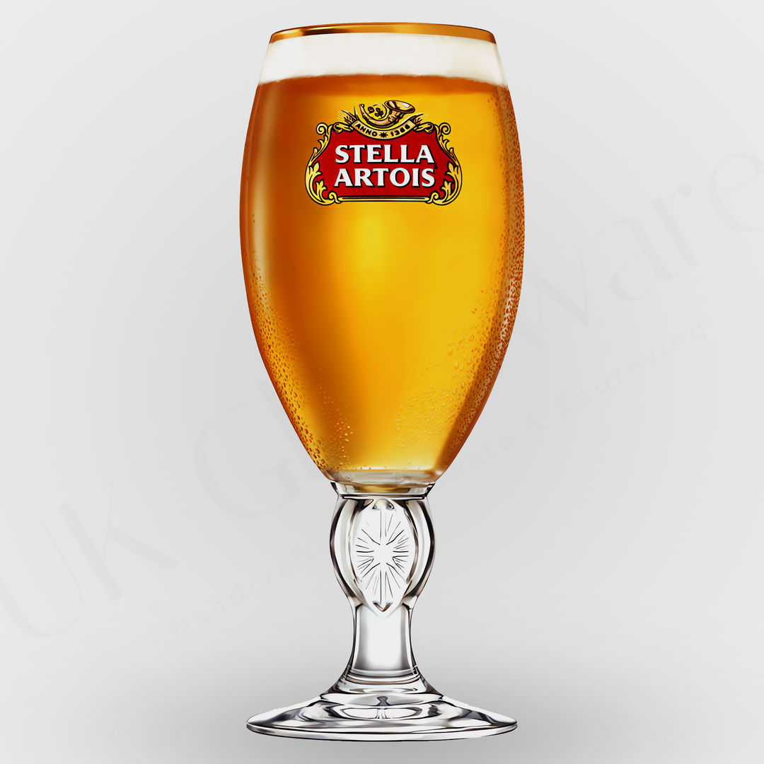 Stella Artois nucleated Half Pint Glass - Beer Chalice