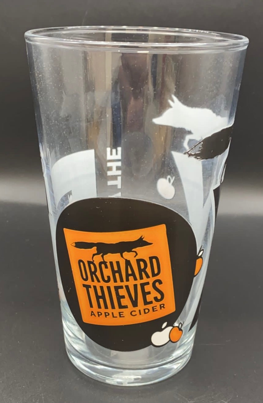 Orchard thieves 20oz cider pint glass