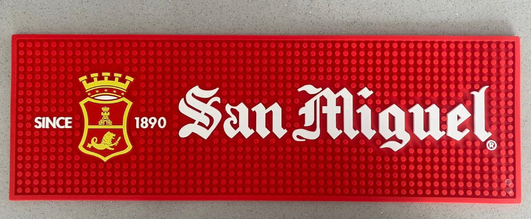 San Miguel rubber bar runner (50.5x16.5x0.5cm)