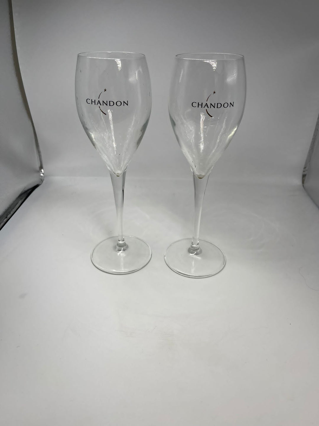 2 x chambord champagne flutes