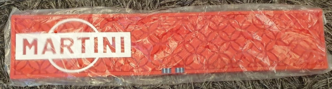 Martini red rubber bar runner