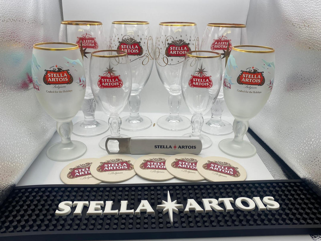 Stella Artois Nucleated Christmas Design Chalice Ultimate Bundle