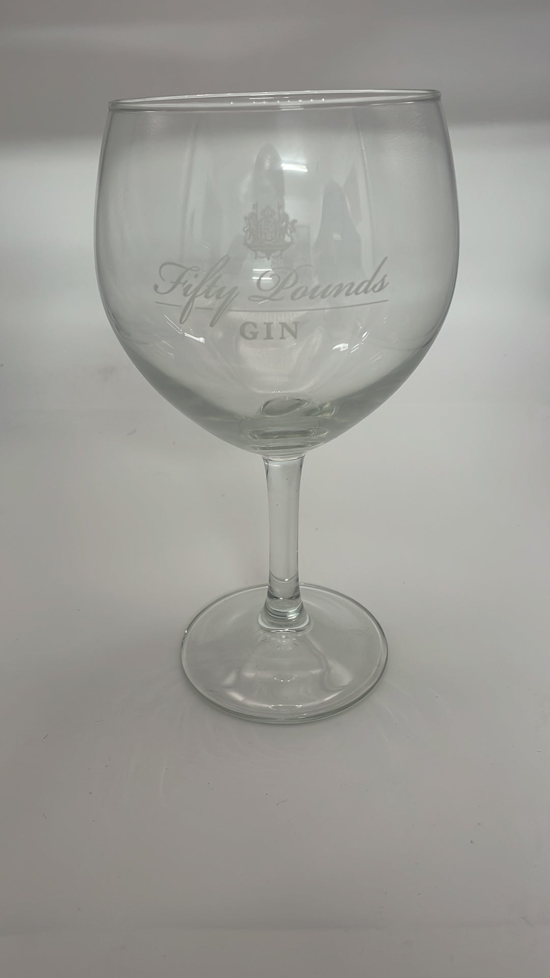 6 x Fifty pounds large gin balloon glass