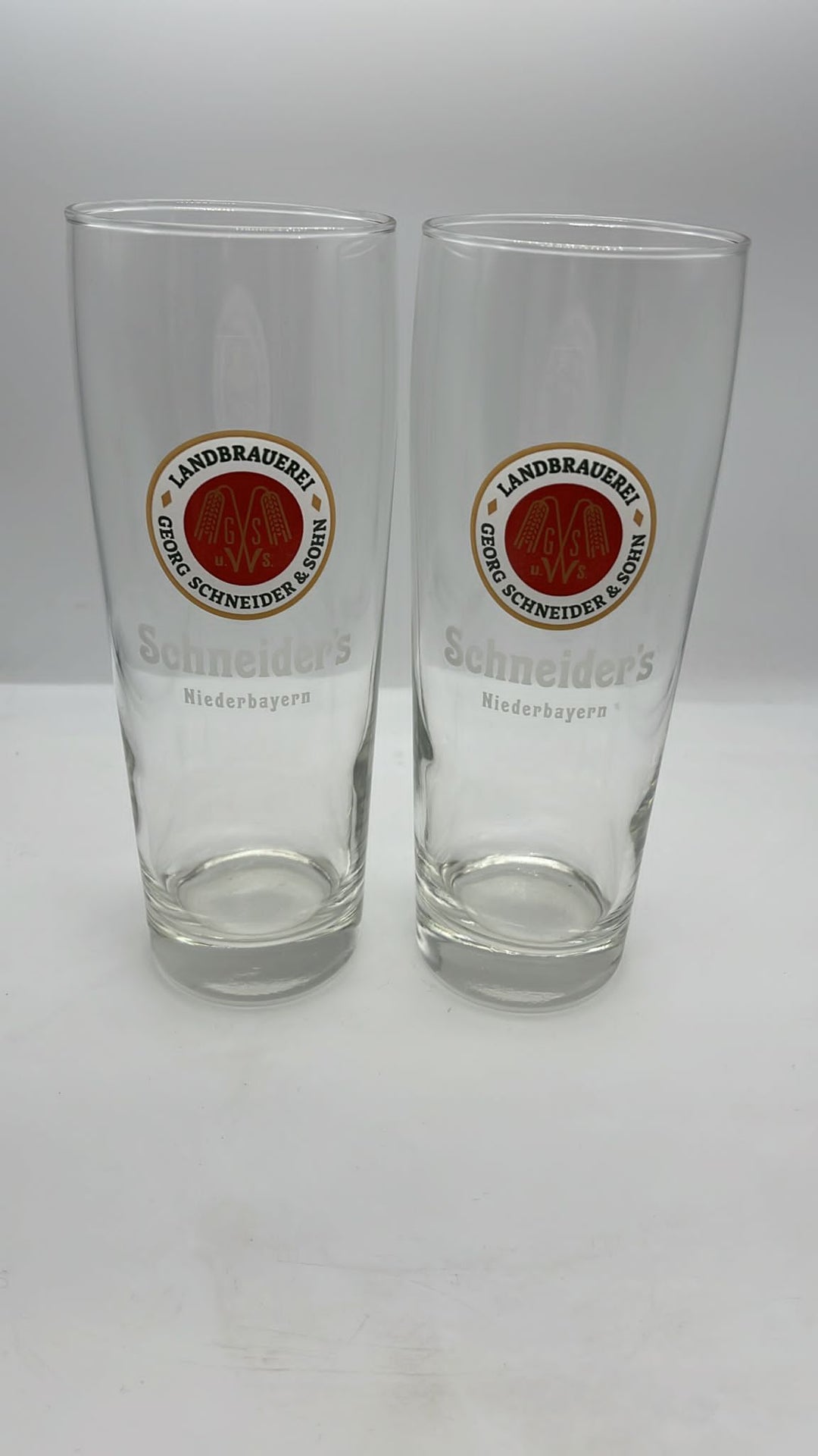 2 x Schneider’s pint glasses