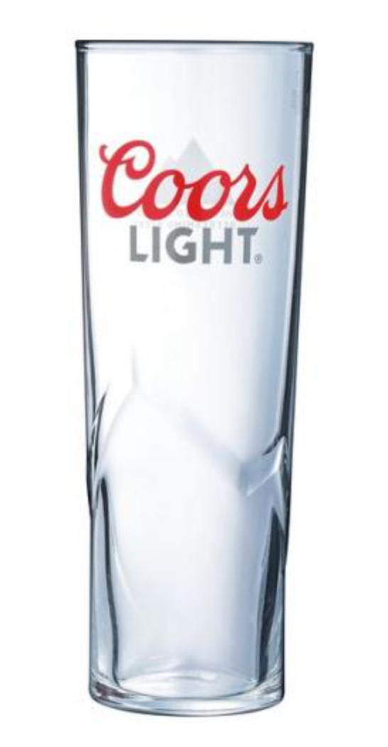 COORS LIGHT COLOUR CHANGE COLD ACTIVATED BEER GLASS – PINT/20oz