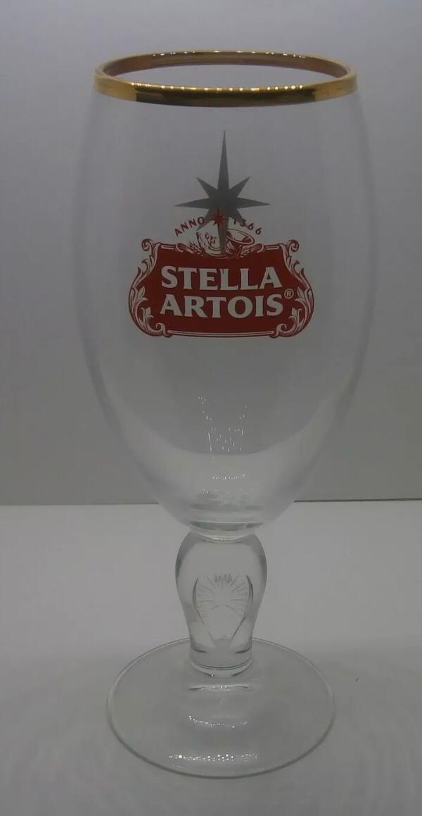 STELLA ARTOIS STAR BEER GLASS - HALF PINT