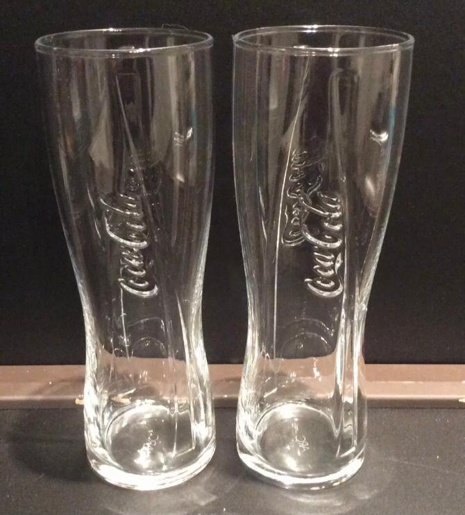 2 x COCA COLA 14oz Glasses