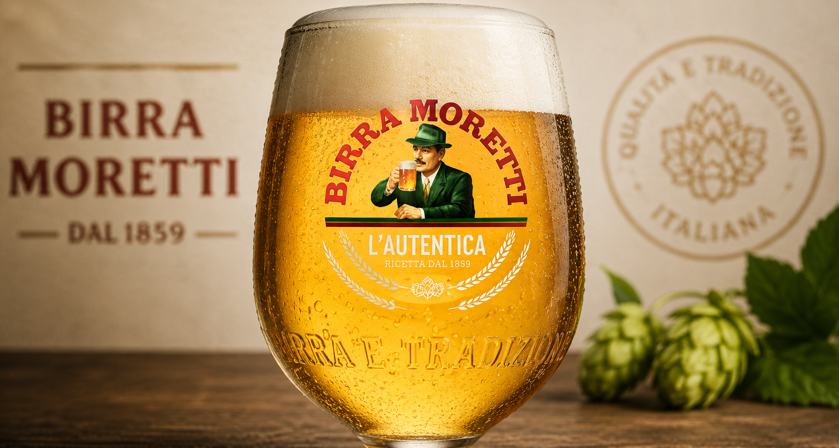 Birra Moretti Glasses