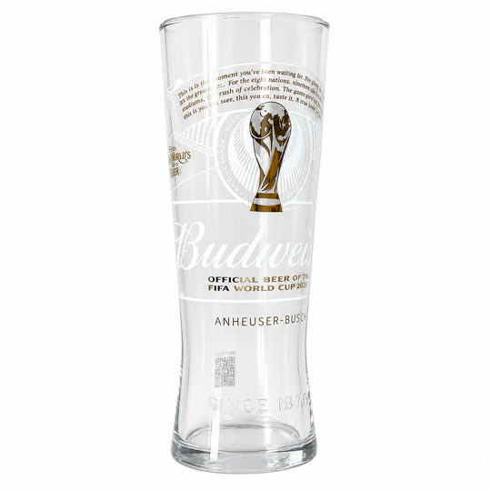 Budweiser FIFA World Cup 2026 Limited Edition Pint Glass | Official Beer Glass | Collectable