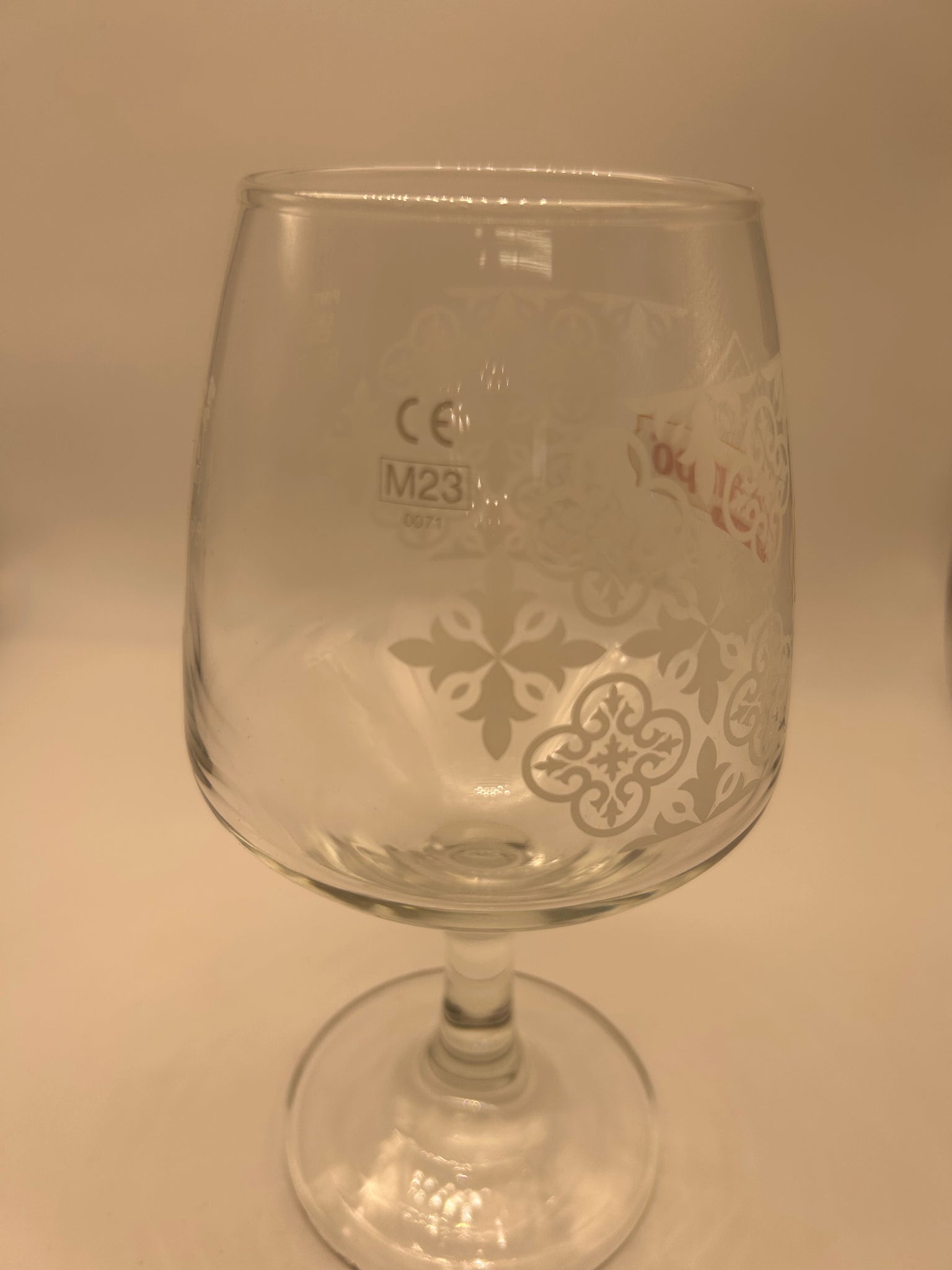 Cruzcampo 20oz nucleated pint glass UK Glassware