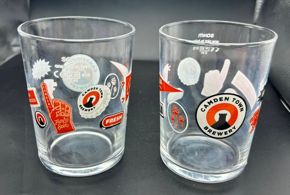 Camden Town Jacks nucleated sticker edition pint glass