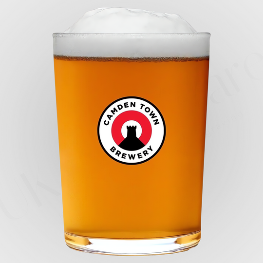 Camden Town nucleated 20oz Stubby Pint Glass
