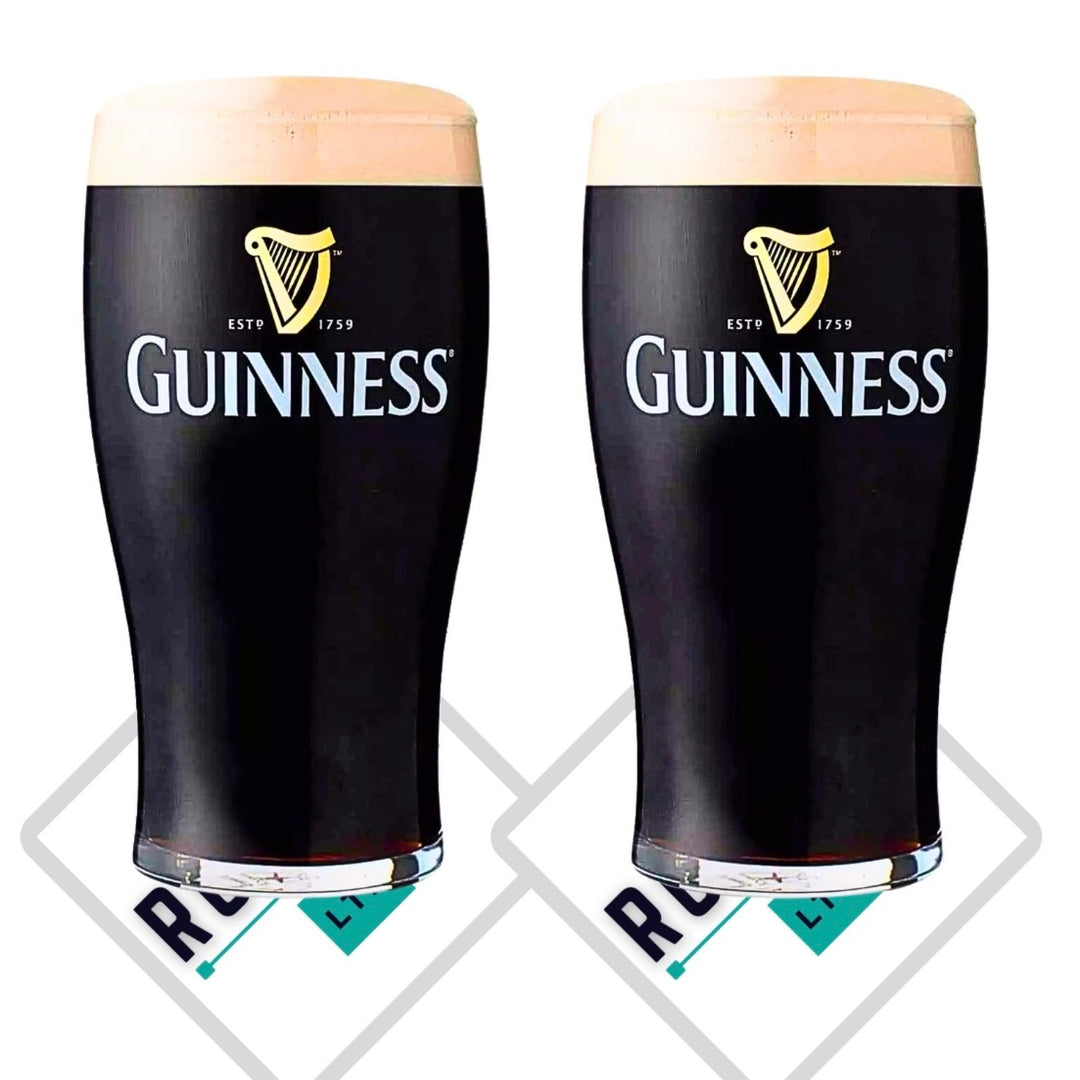 12 x Guinness tulip pint glass