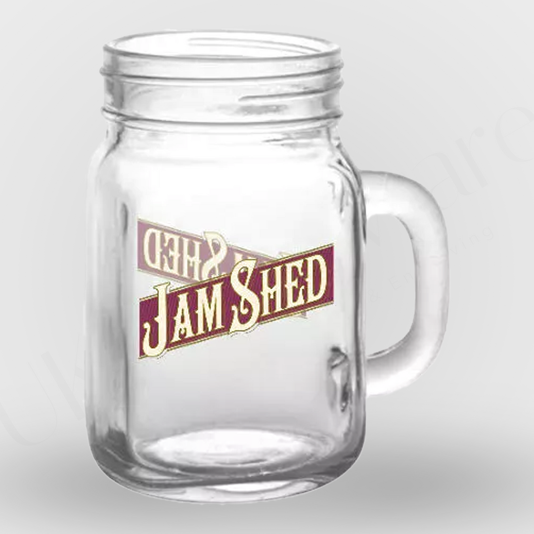 Jam Shed Wine Glass - Mason Jar Style