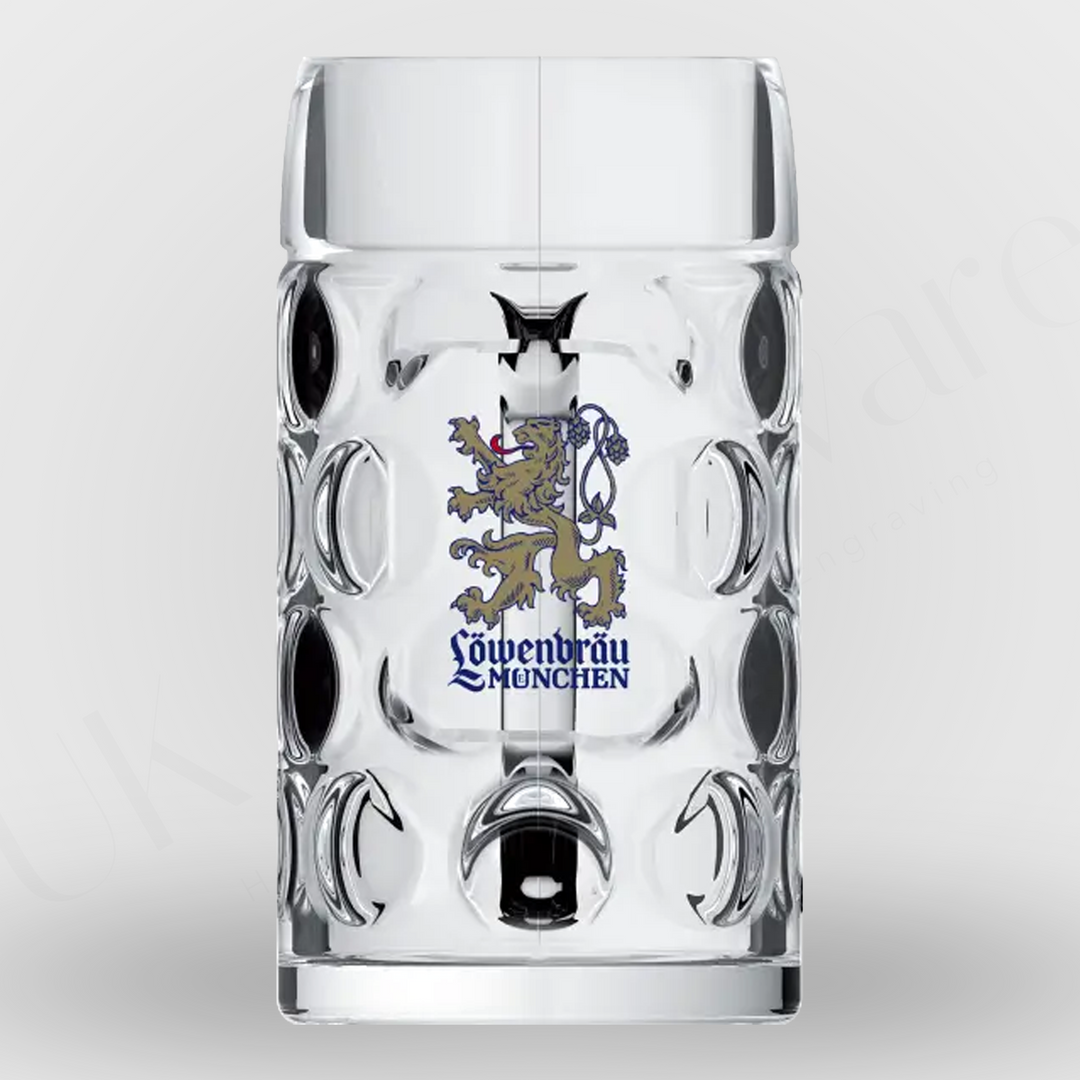 Lowenbrau 1 litre STEIN heavy duty glass