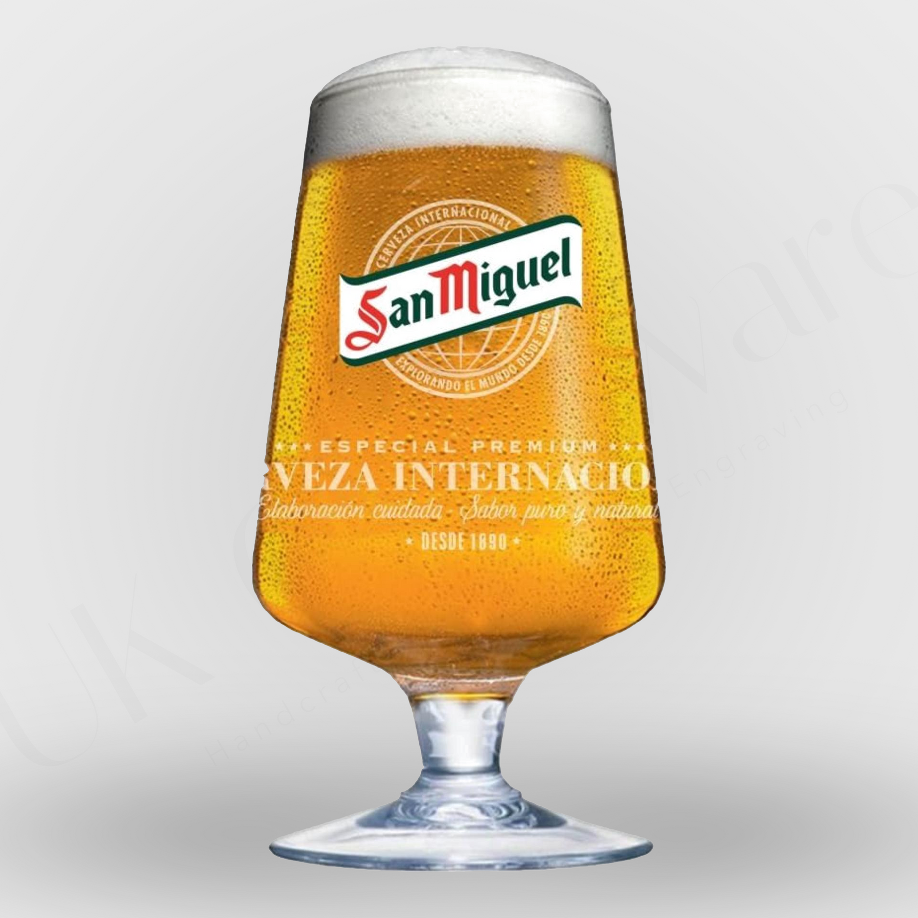 SAN MIGUEL 20oz PINT BEER GLASS - UK Glassware