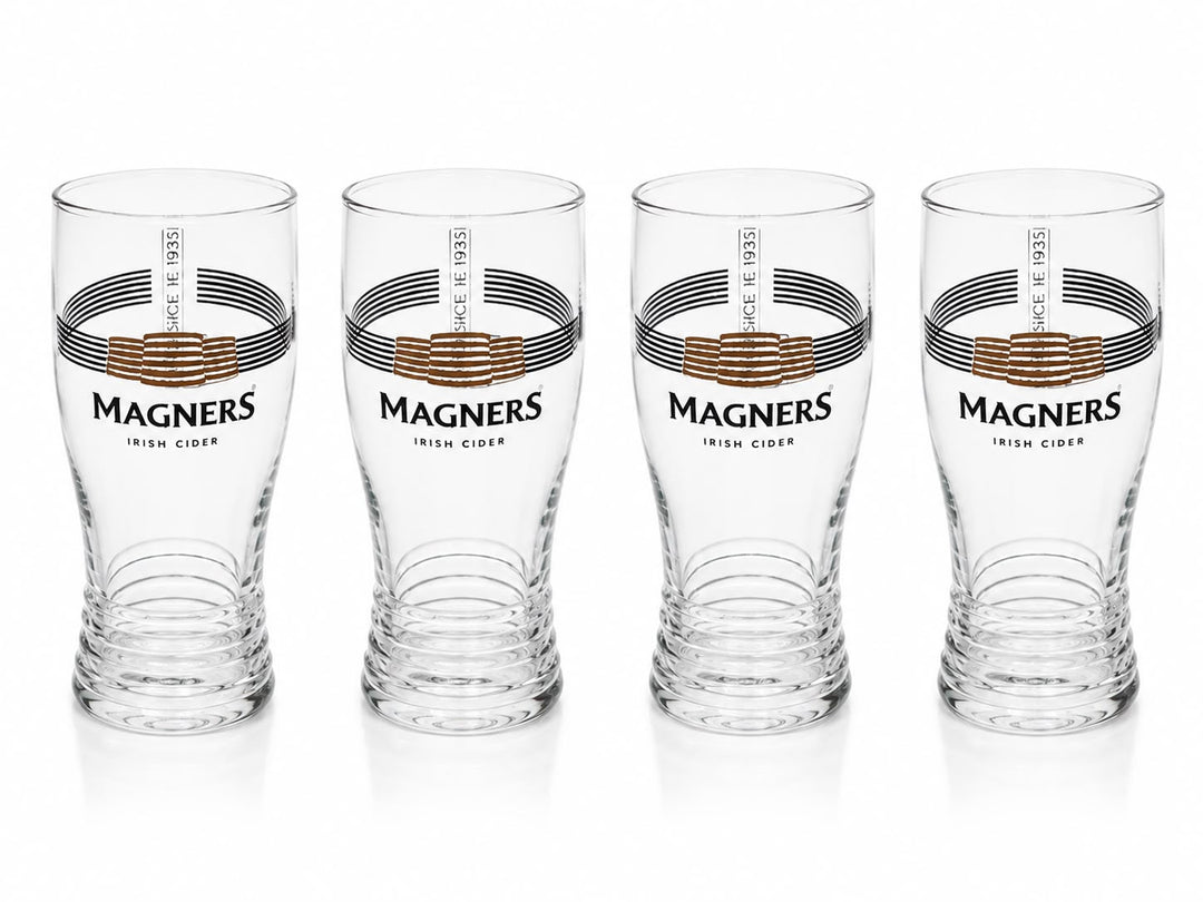 Magners home bar ice bucket and glasses
