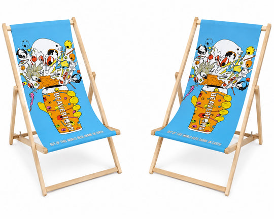 Limited Edition Beavertown Deck Chair & Corn Toss Garden Game Set