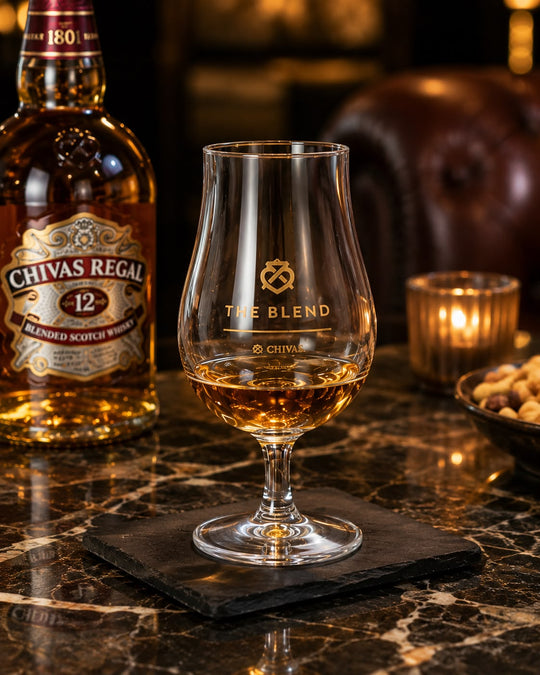 Chivas The Blend Whisky Glass – Stemmed Scotch Tasting Glass