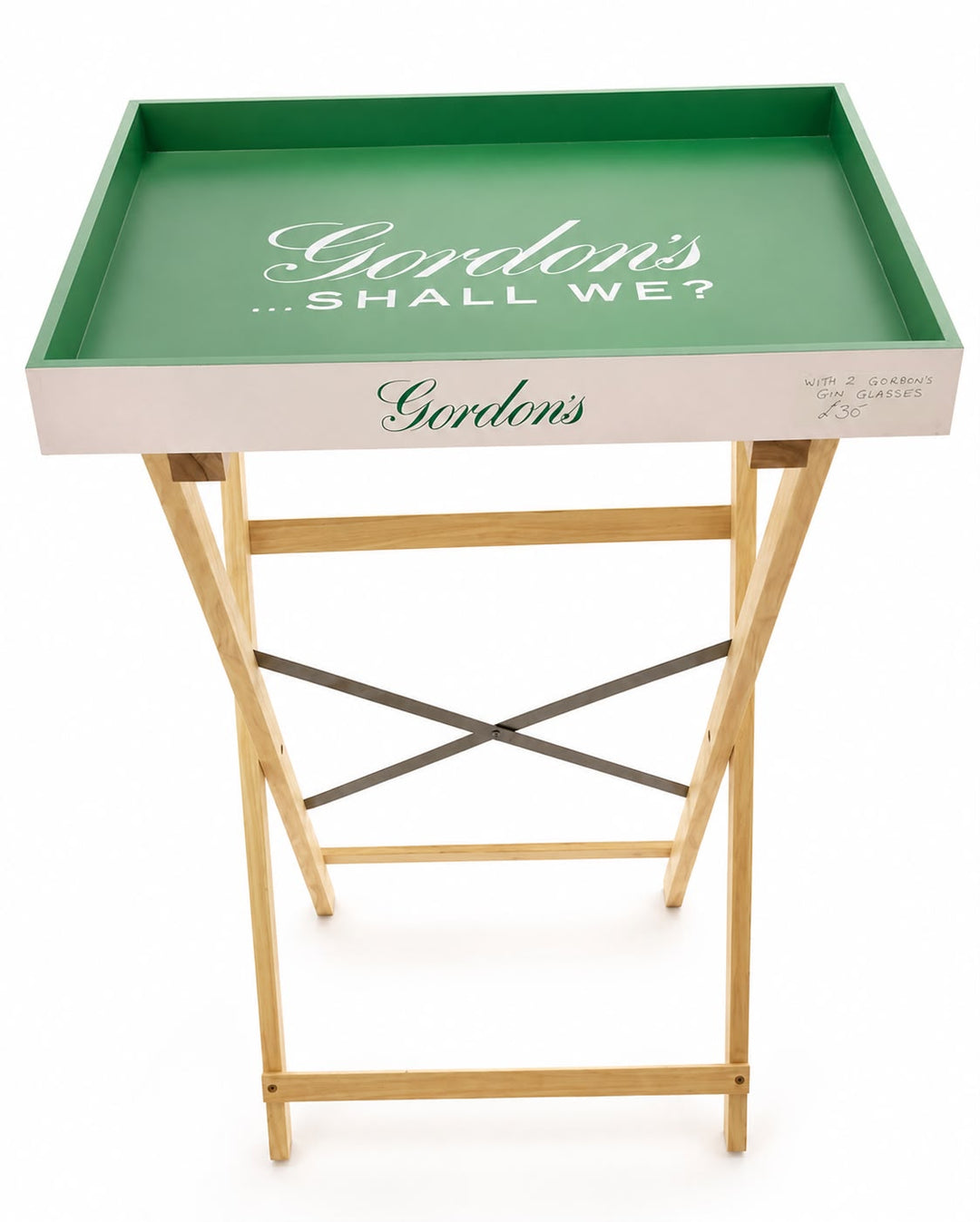 Gordon’s Gin Serving Table – Branded Folding Drinks Tray & Bar Table