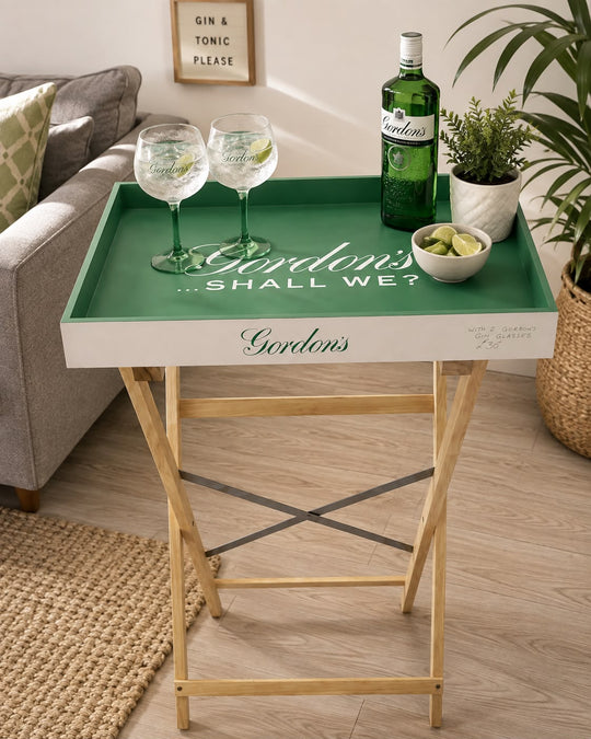Gordon’s Gin Serving Table – Branded Folding Drinks Tray & Bar Table