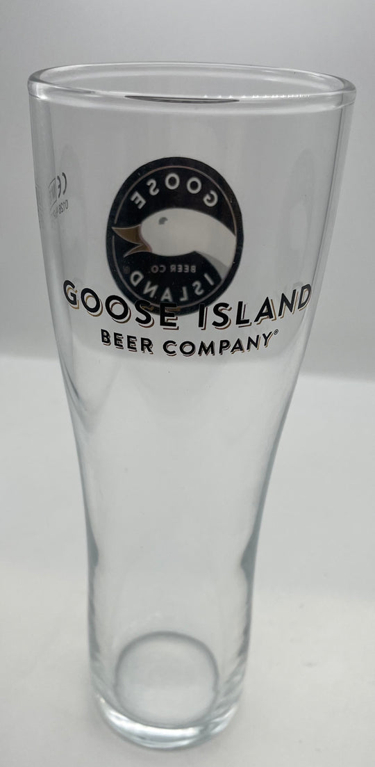 Goose island 2/3rd of a pint nucleated glass