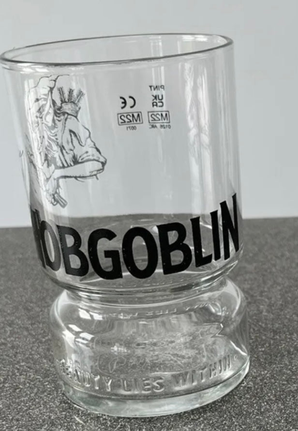 1 x Hobgoblin Nucleated stubby pint glass