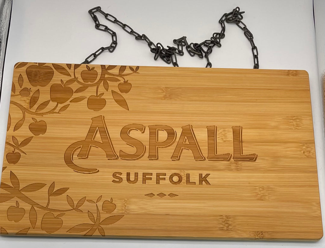 Aspall suffolk wooden Sign