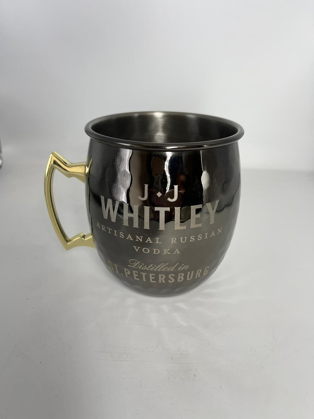 Jj whitely metal Russian vodka cup