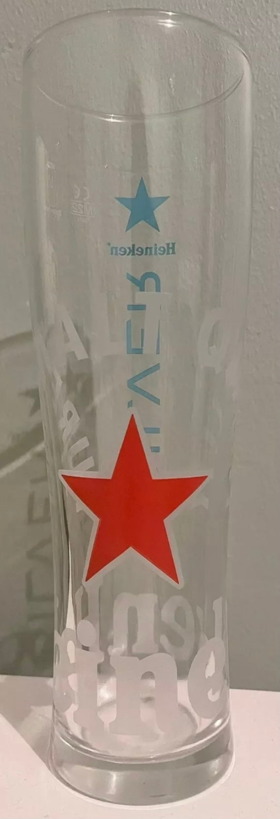 Heineken silver 20oz pint glass