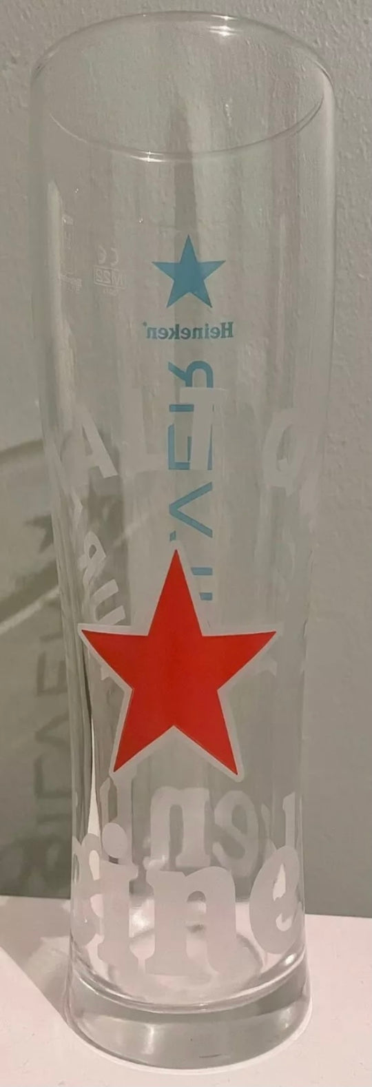 Heineken silver 20oz pint glass