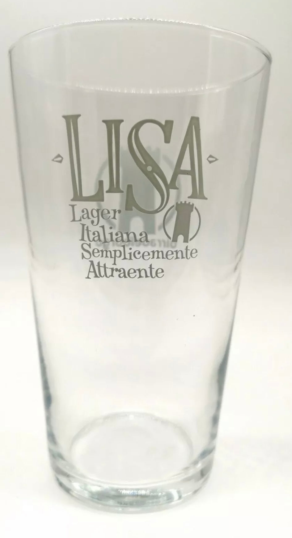 LISA Italian Lager 1 pint 20oz Glass