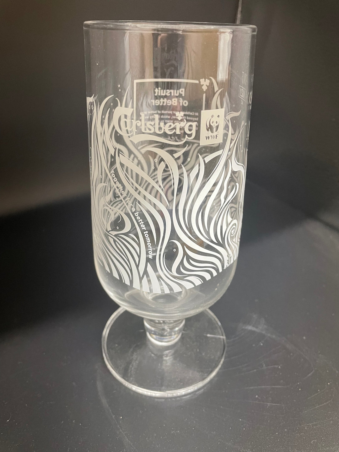 Carlsberg WWE nucleated pint glass