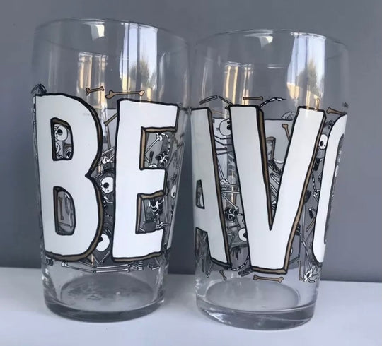 2 x beavertown BEAVO pint glass