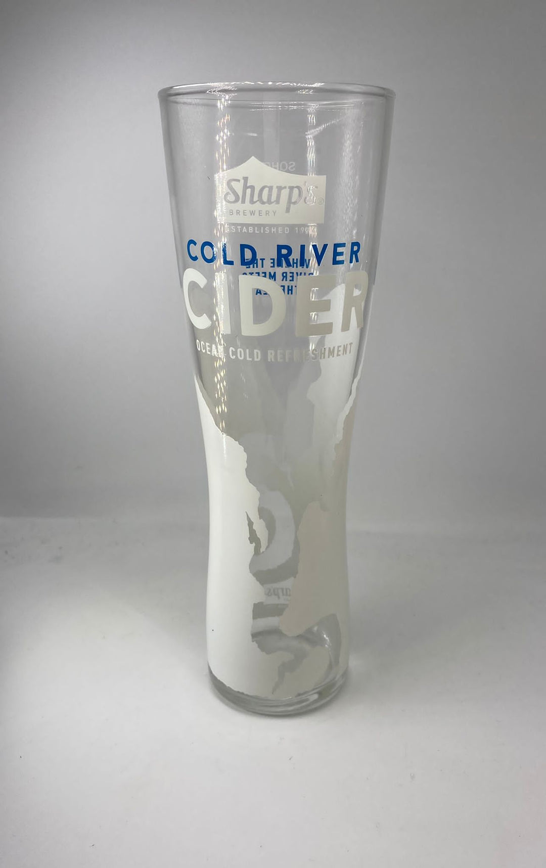 Sharps cold river 20oz nucleated pint glass