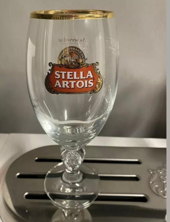 STELLA ARTOIS Nucleated HALF PINT Glass