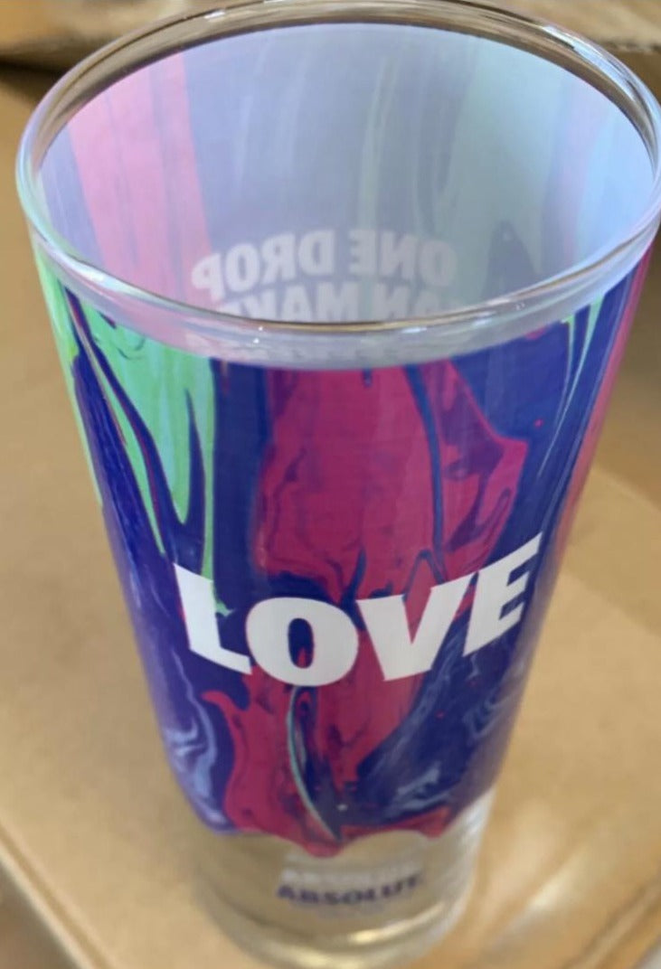 Absolut Vodka One Drop of Love Limited Edition Exclusive Glass