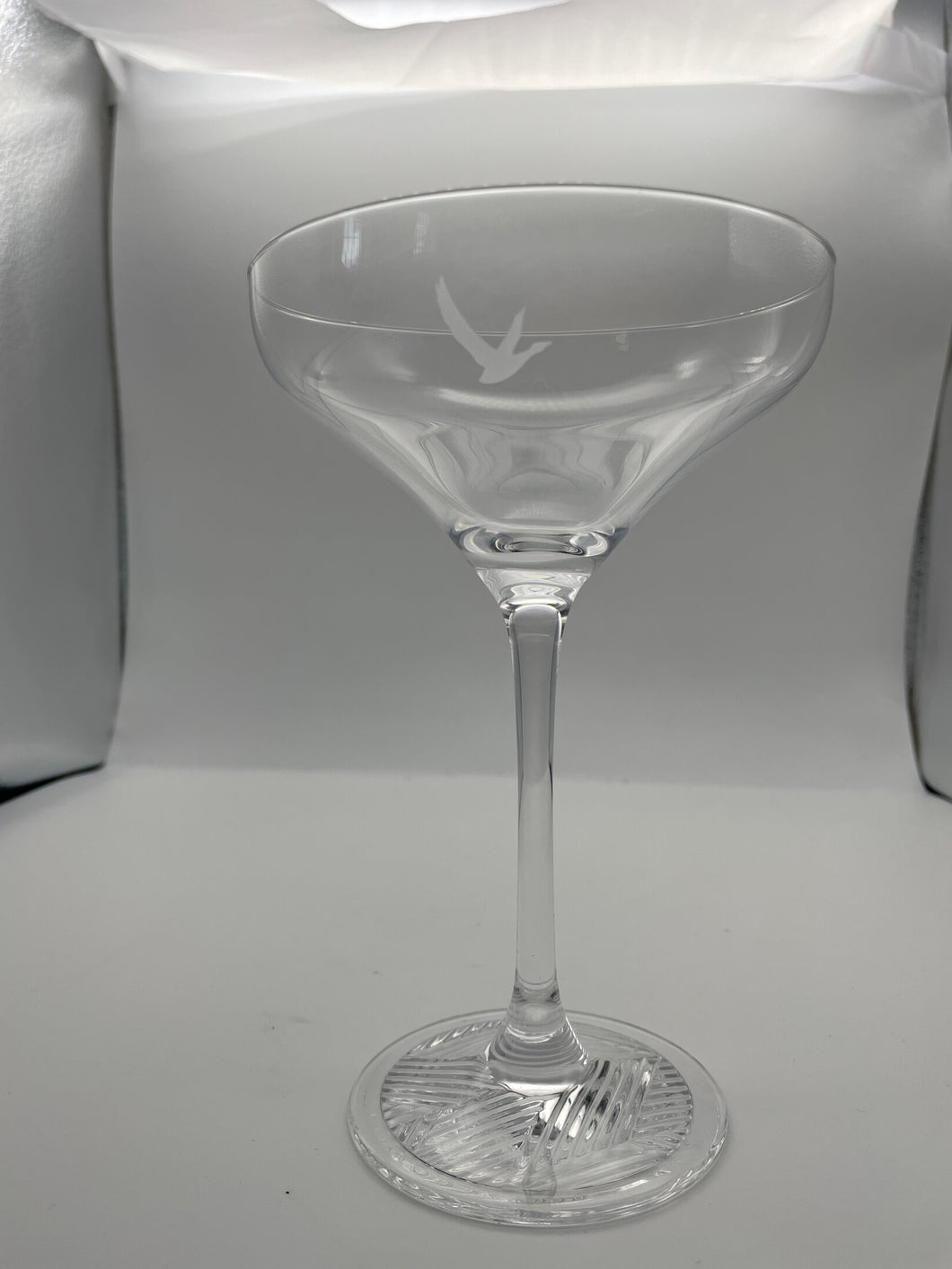 GREY GOOSE vodka stemmed COCKTAIL martini GLASS